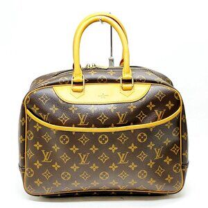 Louis Vuitton Deauville Brown Monogram Hand Bag mon-617-090425